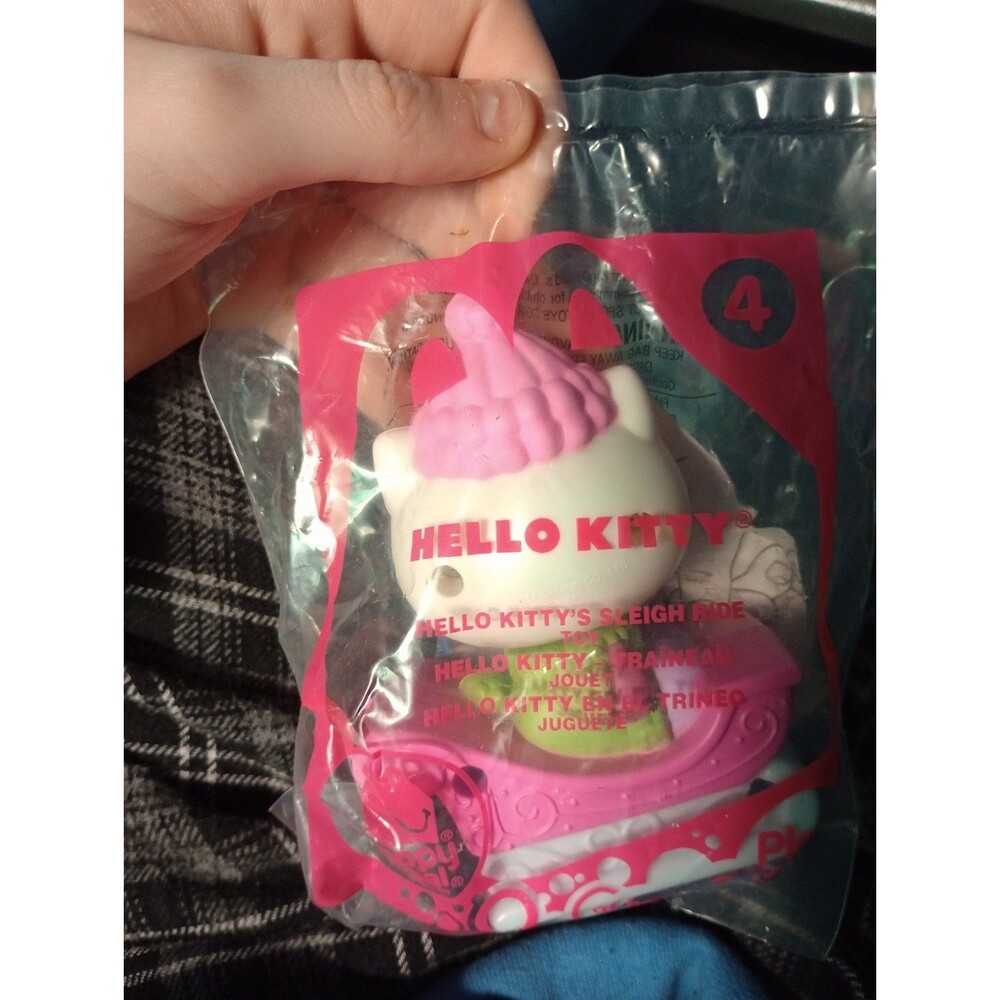 2011 Hello Kitty McDonalds Happy Meal Toy Sleigh Ride #4 New